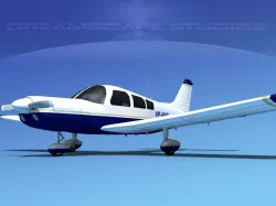 Piper PA-28-235 Cherokee  V04 3D model