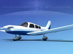 Piper PA-28-235 Cherokee  V06 3D model