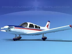 Piper PA-28-235 Cherokee  V12 3D model