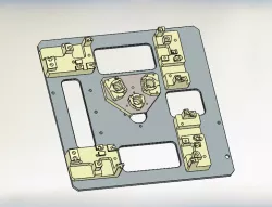 Plate with holders for assembling