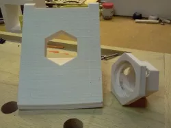 Printed drilling fixture for angled holes
