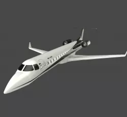 Private JET ERJ 145-XR 3D model