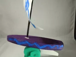 Rain Gutter Regatta Trophy Stand