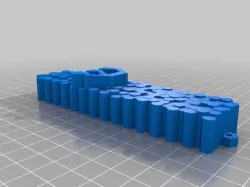 Randomly-textured Honeycomb Mezuzah