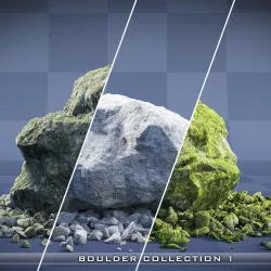 Realistic Boulder Collection 01 3D model