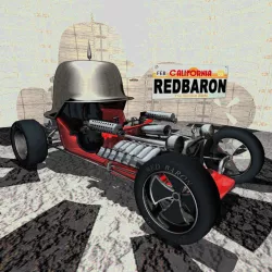 Red Baron Hot Rod 3D Model 3D model