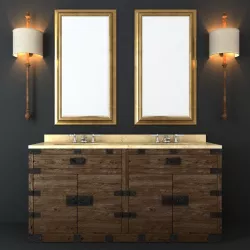 Restoration Hardware  Bathroom Furniture set 3D model