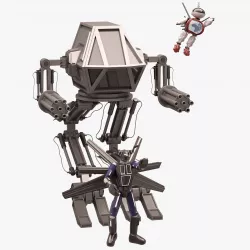 Robot Set 3 ROBOTS 3D model