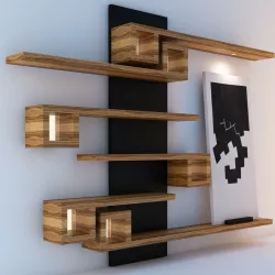 Shelves with painting 3D model