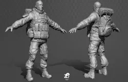 Soldier 3D model