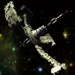 Space station 3D model