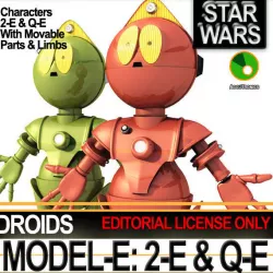 Star Wars Model-E Droids 2-E Q-E 3D model
