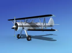 Stearman PT-17 Kaydet Sport V16 3D model