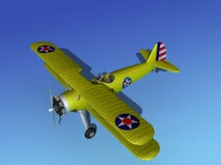 Stearman PT-17 Kaydet Trainer V01 3D model