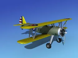 Stearman PT-17 Kaydet V03 3D model