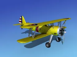 Stearman PT-17 Kaydet V04 3D model