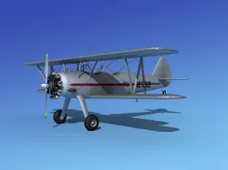 Stearman PT-17 Kaydet V06 3D model