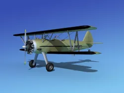 Stearman PT-17 Kaydet V09 3D model