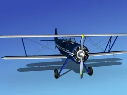 Stearman PT-17 Kaydet V17 3D model