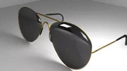 Sunglasses Darked 3D model