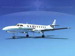 Swearingen SA226 Metroliner Trans Northern 3D model
