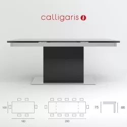 Table Park Glass CS4039-GR Calligaris 3D model