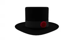 Top Hat Low-poly  3D model