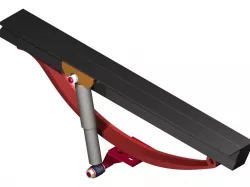 Trailer shock absorber mounts