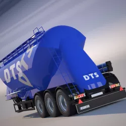 Trailer Silo 3D model