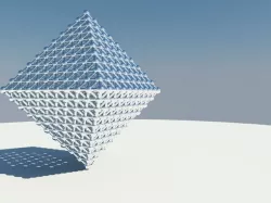 Triangle grid 3D model
