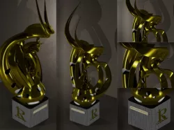 TROPHY GOLD ABSTRACT
