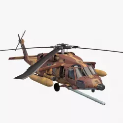 UH-60 Blackhawk IDFAF 3D model