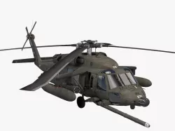 UH-60 Blackhawk KFOR 3D model