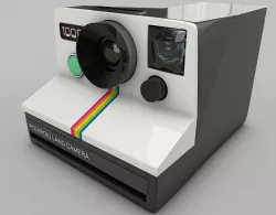 Vintage Polaroid Camera 3D model