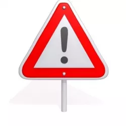 Warning sign  3D model