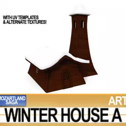 Winter House A 3D model