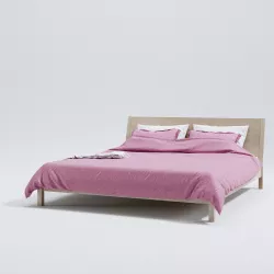 Wood bed 3D model