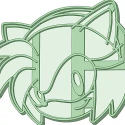 Amy Rose Sonic MAnia cookie cutter