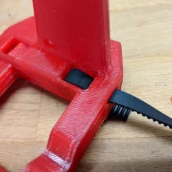 Anet A6 Titan Aero X Carrier with bracket for 27 mm piezo disc