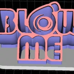 Blow me (Turbo) Display and keyhanger.