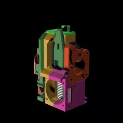 BMG Extruder carriage for Prusa MK2.5 ZARIBO bearing version