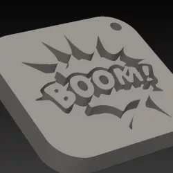 Boom! (pop art keyhangers)