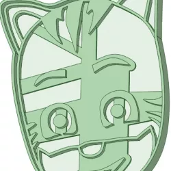Cat boy face cookie cutter
