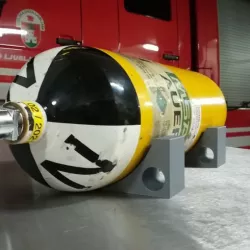 Chock for compressed air cylinders