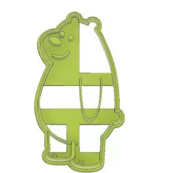 COOKIE CUTTER, FONDANT GRIZZLY WE BARE BEARS