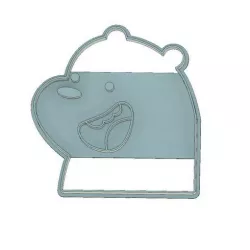 COOKIE CUTTER, FONDANT GRIZZLY WE BARE BEARS