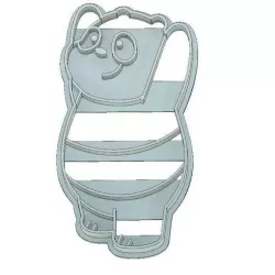 COOKIE CUTTER, FONDANT, PANDA WE BARE BEARS