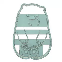 COOKIE CUTTER, POLAR FONDANT WE BARE BEARS
