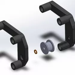 CR-10 Mod - X Belt straightener - Motor Side