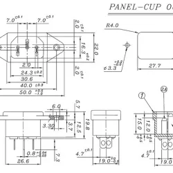 EIC "Power Plug" Panel Chassis Mount Backplate